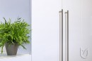 TULIP bouton barre de traction nickel mat