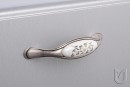 TULIP bouton Margarita laiton ancien/porcelaine/motif