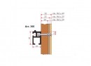 TERNO rail de guidage 300/AS pour lit elox 2m
