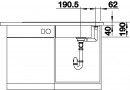 BLANCO 523519 Évier Axia III XL 6 S InFino avec excentr.Silgranit PuraDur café
