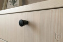 TULIP Knop Taper noir + vis