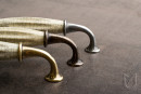 TULIP poignée Country 128 bronze ancien/porcelaine beige