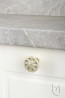 TULIP bouton Country bronze ancien/porcelaine beige