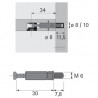HETTICH 20157 kolík Twister DU 644, 30 mm, čern