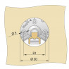 KNAPP K121 clip de fixation pour UNO30 et DUO30