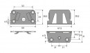 HETTICH 25182 fixation de la poutre centrale, ensemble
