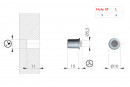 IF-amortisseur de porte a visser Flex 5mm 10x3mm anthracite