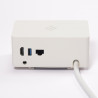 VersaQ HUB 1x 230V, 1x RJ45, USB A+C 5V, 1x HDMI, charge sans fil QI, blanc