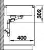 BLANCO 523472 Évier Axia III 6 S InFino avec excentr.Silgranit PuraDur anthracit
