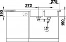 BLANCO 523376 Évier Dinas 8 S sans excentrique inox brossé