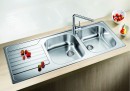 BLANCO 523376 Évier Dinas 8 S sans excentrique inox brossé