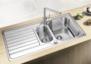 BLANCO 523375 évier Dinas 6 S inox brossé sans excentrique