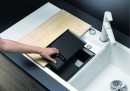 BLANCO 523353 Évier Collectis 6 S InFino avec excentrique Silgranit PuraDur café