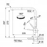 FRANKE Robinet FC 3791.502 Atlas Neo inox noir
