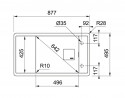 FRANKE évier FSG 611-88 877x495mm noir mat