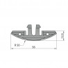 KNAPP K058 raccord contact FAST plastique (1 paires)