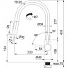 FRANKE Robinet FC 5968.031 embout extractible réglage douche/jet chrome FRANKE Robinet FC 5968.031 embout extractible réglage douche/jet chrome