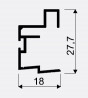SEVROLL 05306 Faworyt II profil de poignée 16/18mm 2,7m noir mat