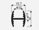SEVROLL 05303 barre de liaison H10 3m noir mat