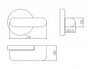 TWIN quincaillerie cabine F006-b/E