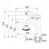 FRANKE Robinet FP 0098.901 Centro noir mat