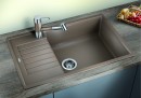 BLANCO 523282 évier Zia XL 6 S Compact sans excentrique Silgranit PuraDur café