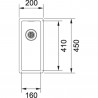FRANKE évier BXX 210/110-16 200x450mm acier inox