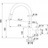 FRANKE Robinet FC 6051.094 Lina blanc led