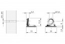 IF support de tablette PK2 16mm piece de corps 5mm
