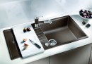 BLANCO 523272 évier Zia XL 6 S Compact avec excentrique Silgranit PuraDur café