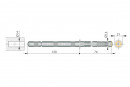 IF Support d'étagere invisible 14x120mm brun