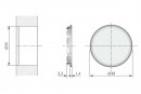IF Cache-vis Spiral lock O35 mm blanc