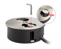 BACHMANN 931.002 prise électrique Twist, 2x 230V inox franc