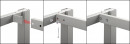 STRONG EB16 tige de raccordement 40x20/1600 blanche