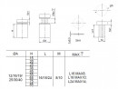 STRONG support de verre 25mm imitation inox