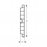 SOKL S100/02L 100mm plinthe blanc brillant 4m