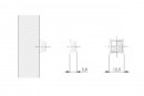 IF amortisseur de porte auto-adhésif 12,5x12,5x5,8mm (40 pcs)