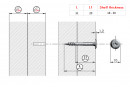 IF vis a bois décoratif Flat 4x31/20mm tete plate filetage partiel