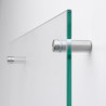 STRONG support de verre 12mm imitation inox