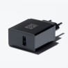 VersaPick chargeur 1x USB A/C, ovale, noir mat