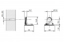 IF-support pour étagere PK2 18mm piece corps 5mm