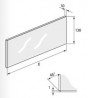 HETTICH 9283181 Avantech YOU remplissage verre 10mm pour Inlay 187/500mm
