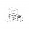 BLANCO 526200 trieur Select II 45/2 2x16l