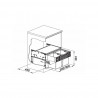 BLANCO 526207 trieur Select II Compact 60/2 2x17l