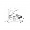 BLANCO 526201 trieur Select II 50/2 2x19l
