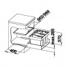 BLANCO 521474 trieur Flexon II 60/4 2x15l+2x6l