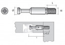 TE01 Tige pour excentrique 34mm