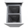 StrongBins cadre et bacs du trieur 26l 2x13l