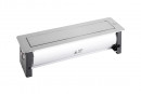 VersaTurn prise électrique 3x 230V fr, USB A/C, surface inox