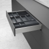 HETTICH 9283426 support porte-couteaux OrgaTray 270, NL500, hetre anthracite